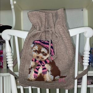 Ralph Lauren Knit sweater backpack